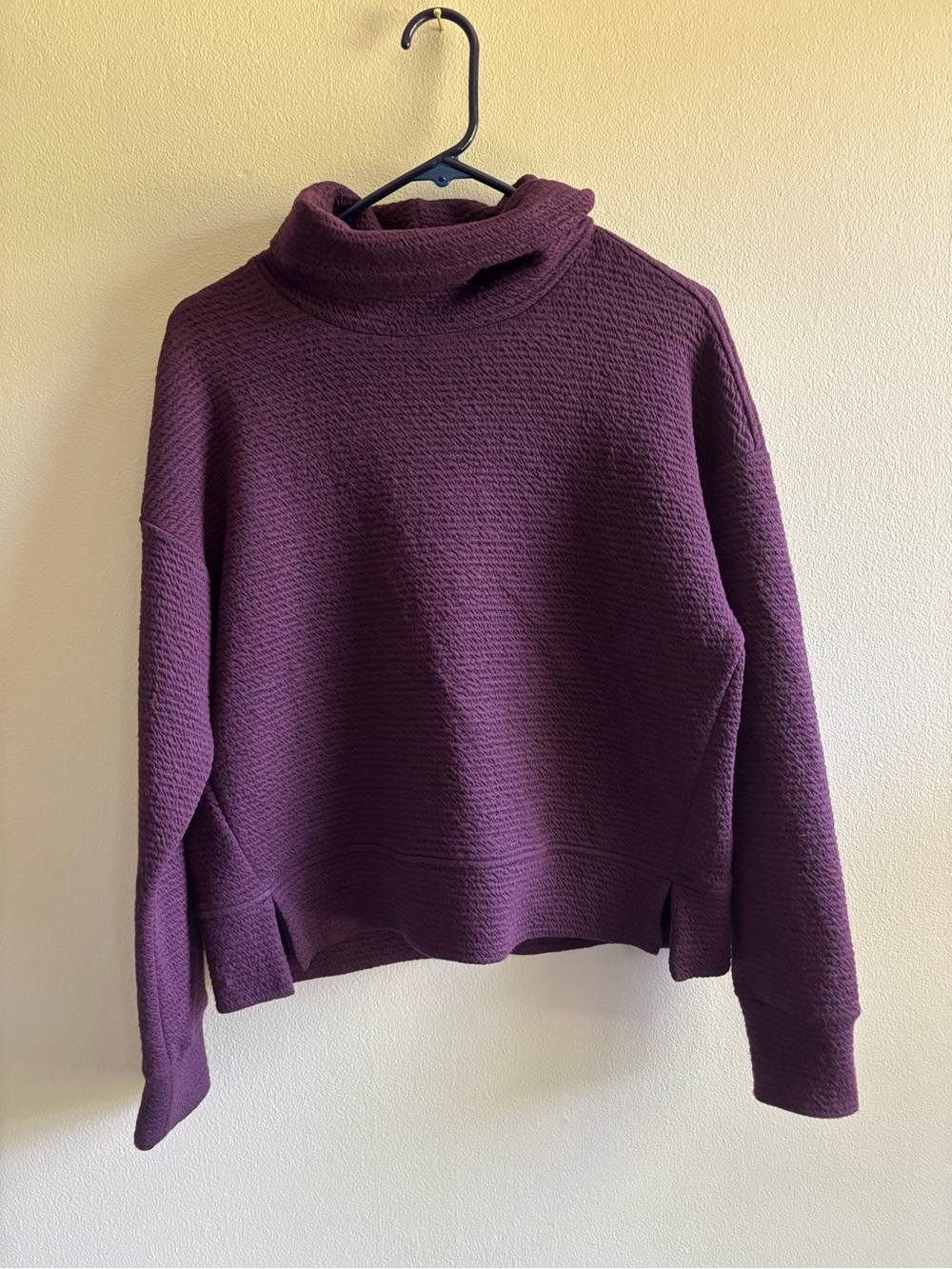CALIA by Carrie Underwood Plum Textured Turtleneck Sweater